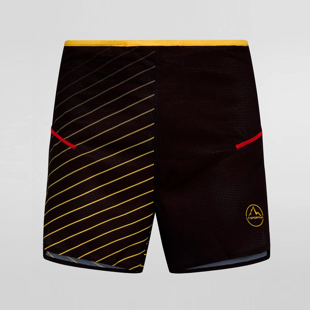PANTALÓN CORTO LA SPORTIVA FRECCIA NEGRO AMARILLO