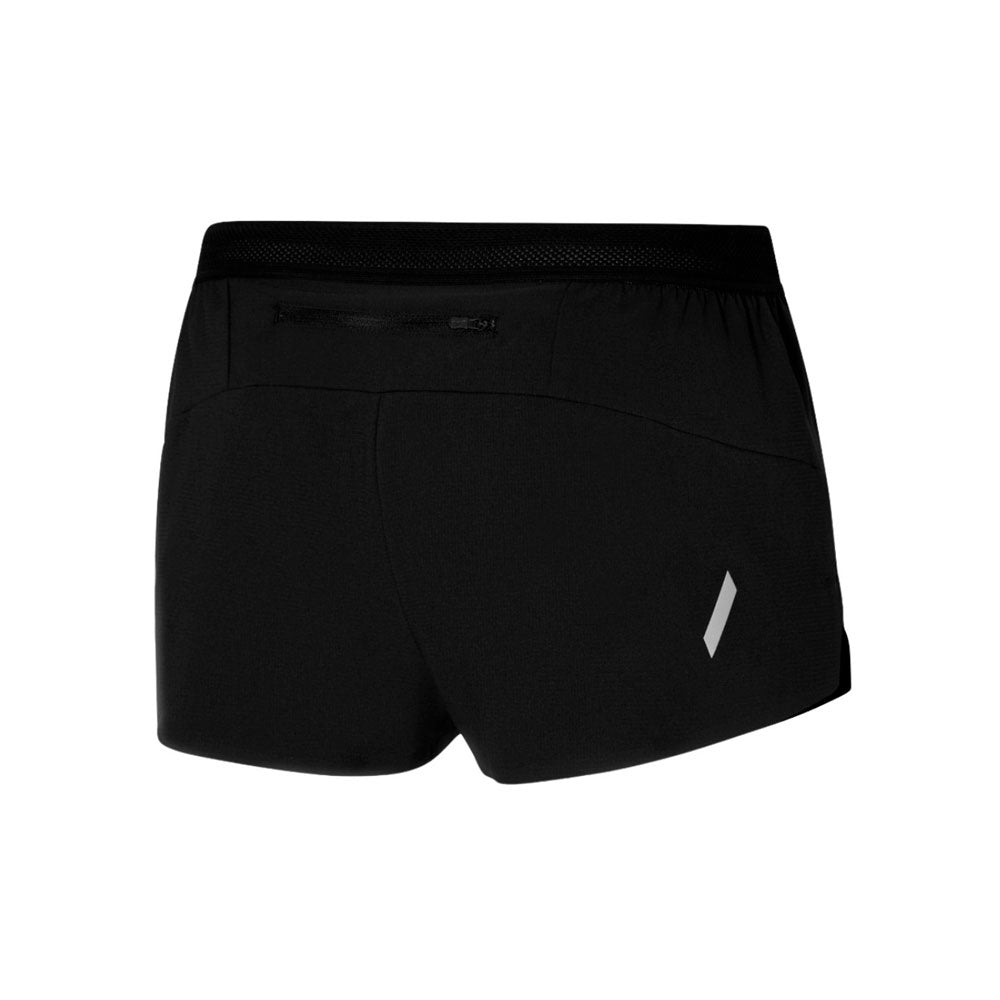 PANTALÓN CORTO MIZUNO TECH LIGHT SPLIT 1.5" NEGRO