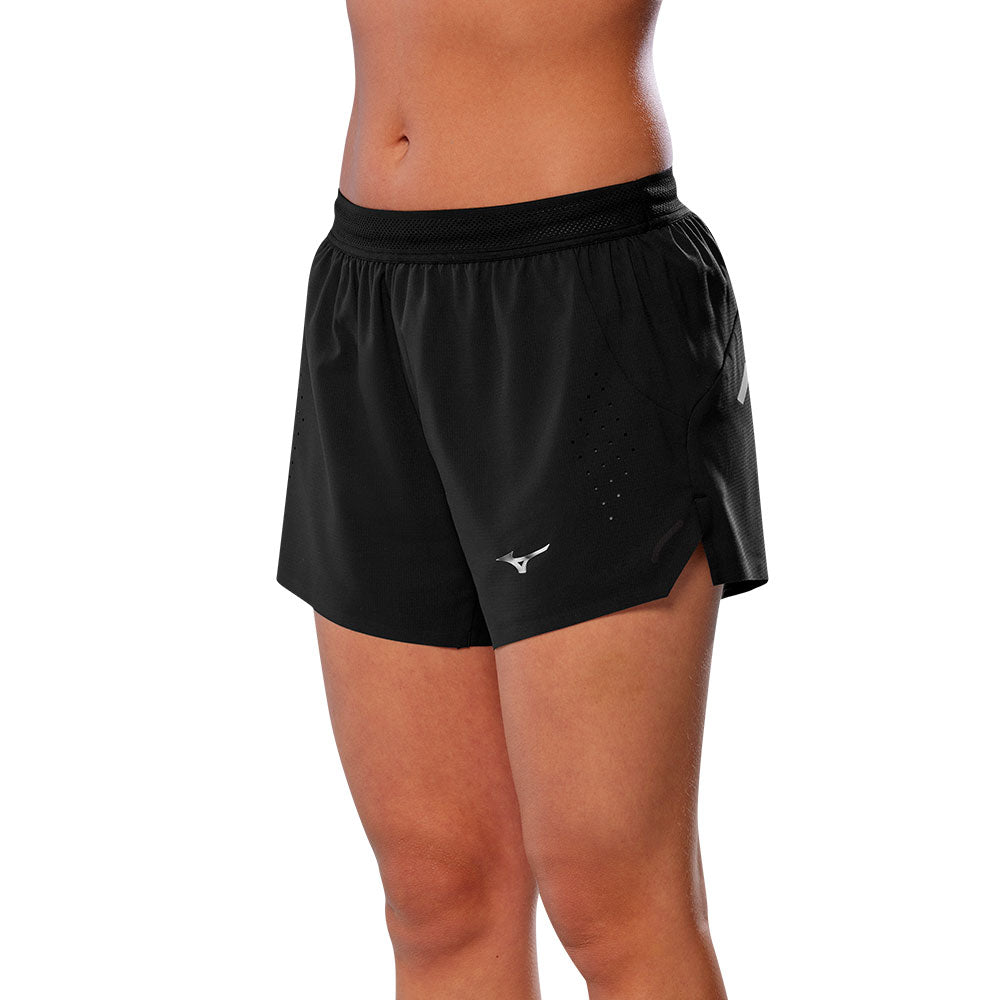 PANTALÓN CORTO MIZUNO TECH LIGHT 3.5" MUJER NEGRO