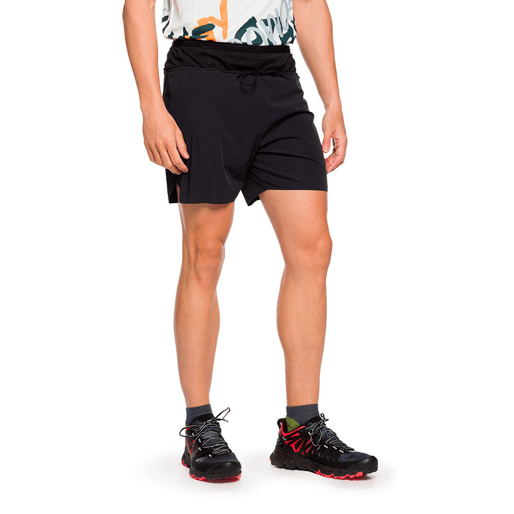PANTALÓN CORTO TRANGOWORLD GROTTE CAVIAR ANTHRACITE