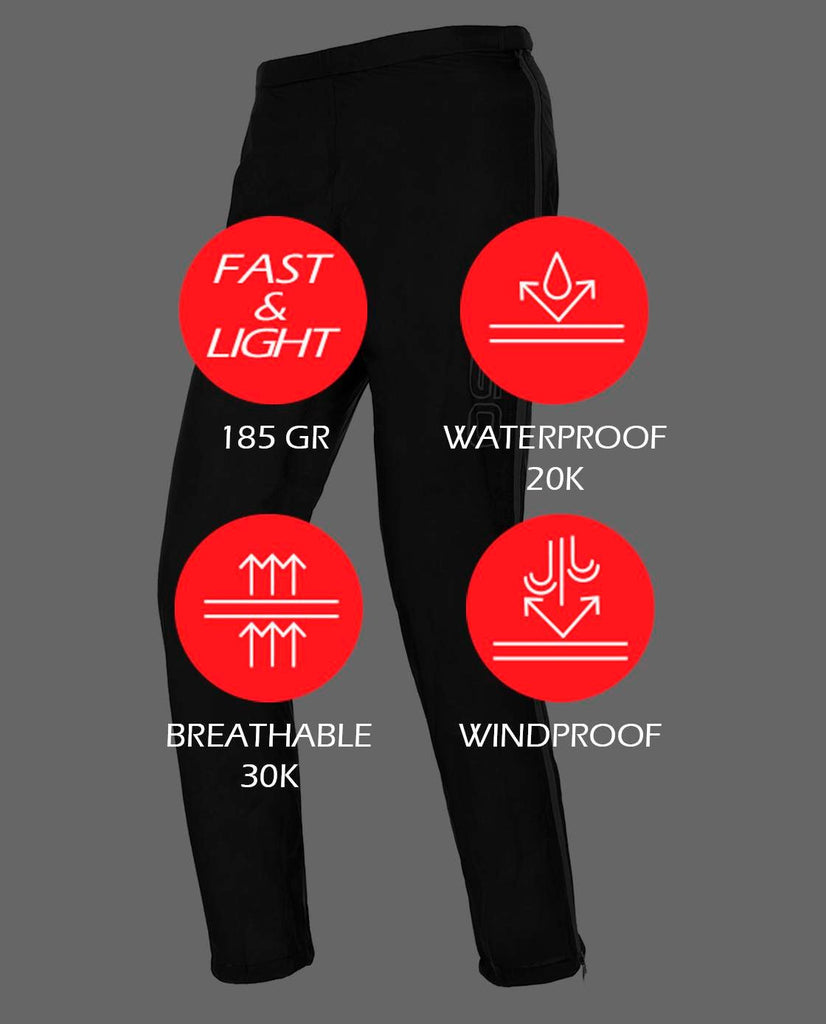 PANTALONES IMPERMEABLES OS2O O2 WATERPROOF 20K FULL ZIPPER
