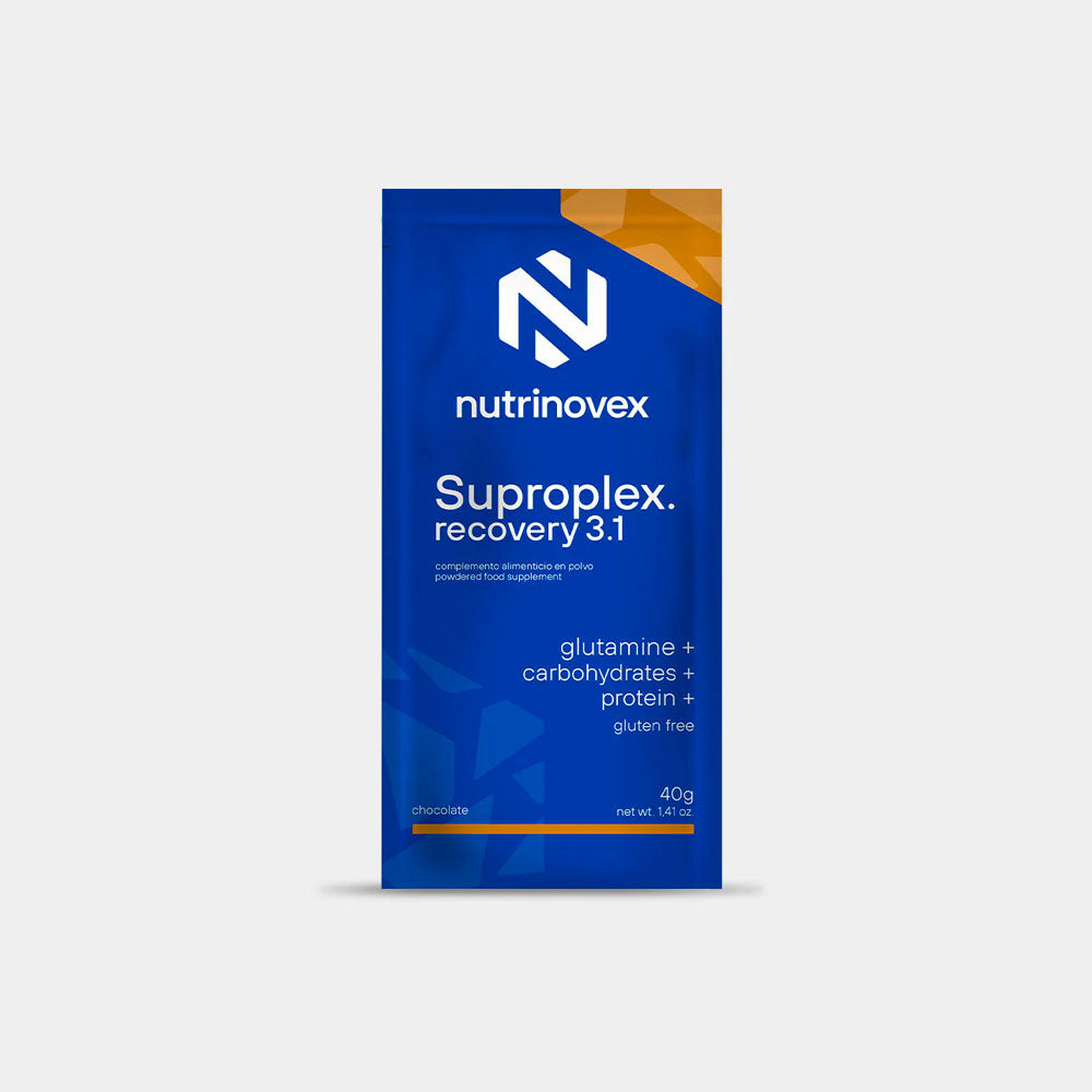 RECUPERADOR MUSCULAR NUTRINOVEX SUPROPLEX RECOVERY 3.1 CHOCOLATE MONODOSIS