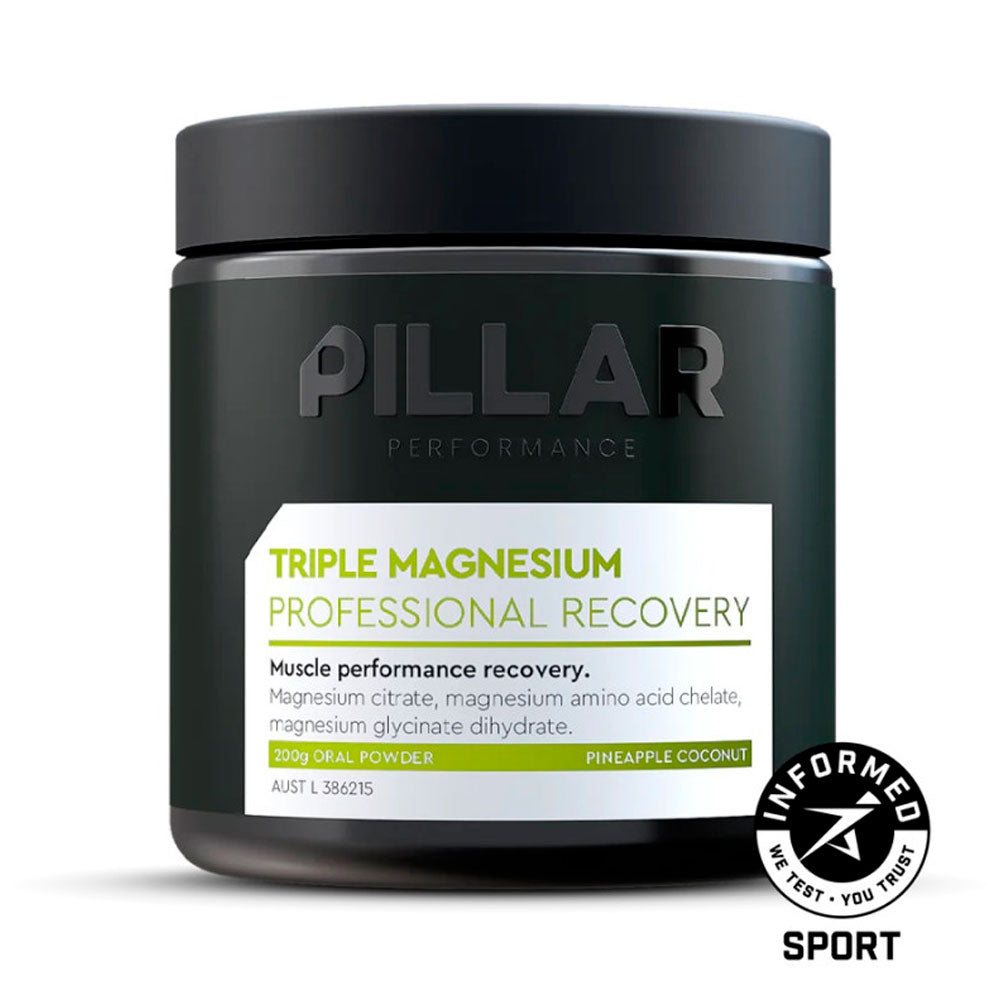 RECUPERADOR MUSCULAR PILLAR PERFORMANCE TRIPLE MAGNESIUM PIÑA Y COCO