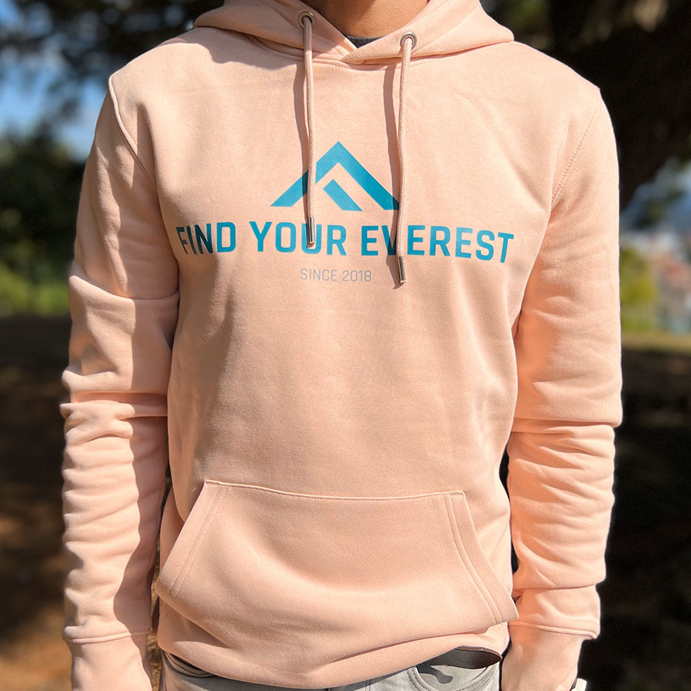 SUDADERA CON CAPUCHA FIND YOUR EVEREST ROSA