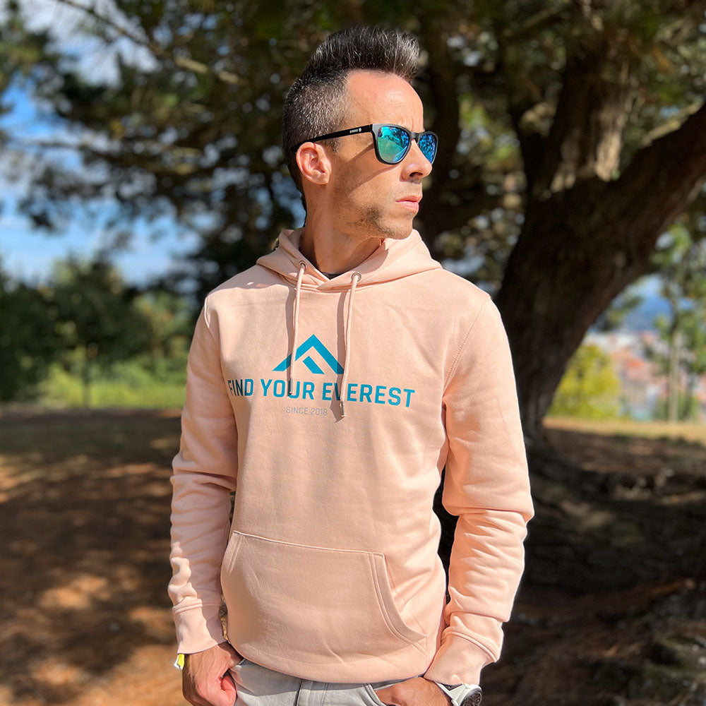 SUDADERA CON CAPUCHA FIND YOUR EVEREST ROSA