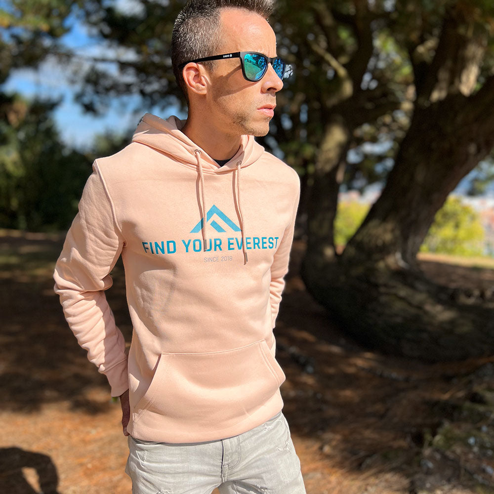 SUDADERA CON CAPUCHA FIND YOUR EVEREST ROSA