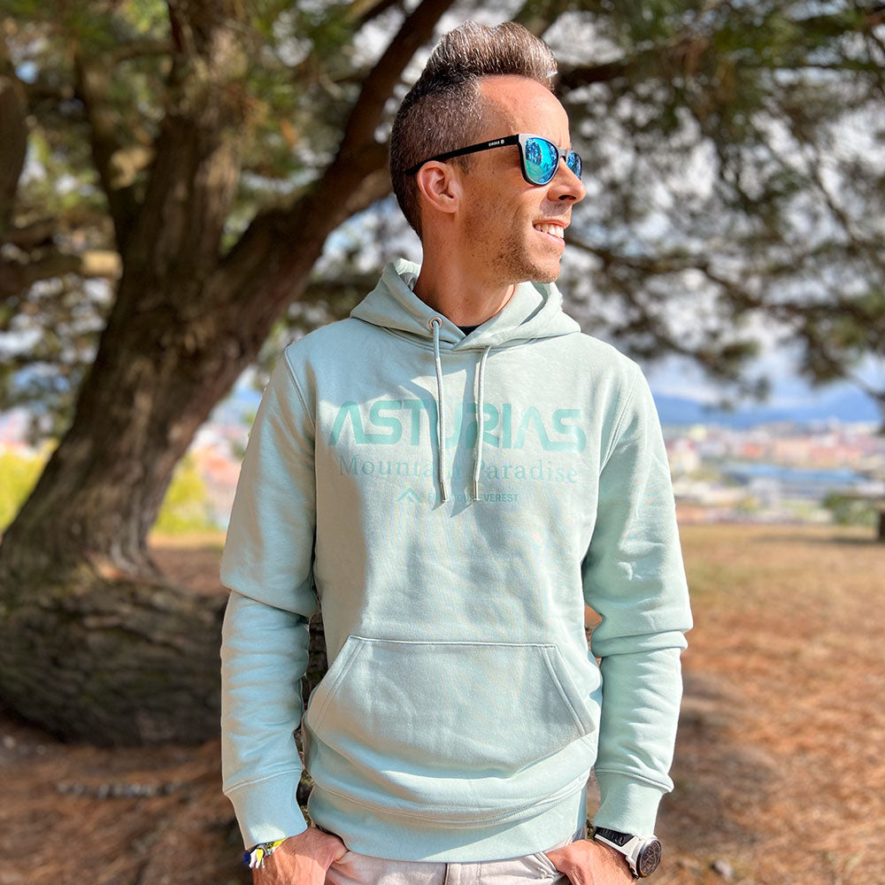 SUDADERA CON CAPUCHA FIND YOUR EVEREST "ASTURIAS" VERDE