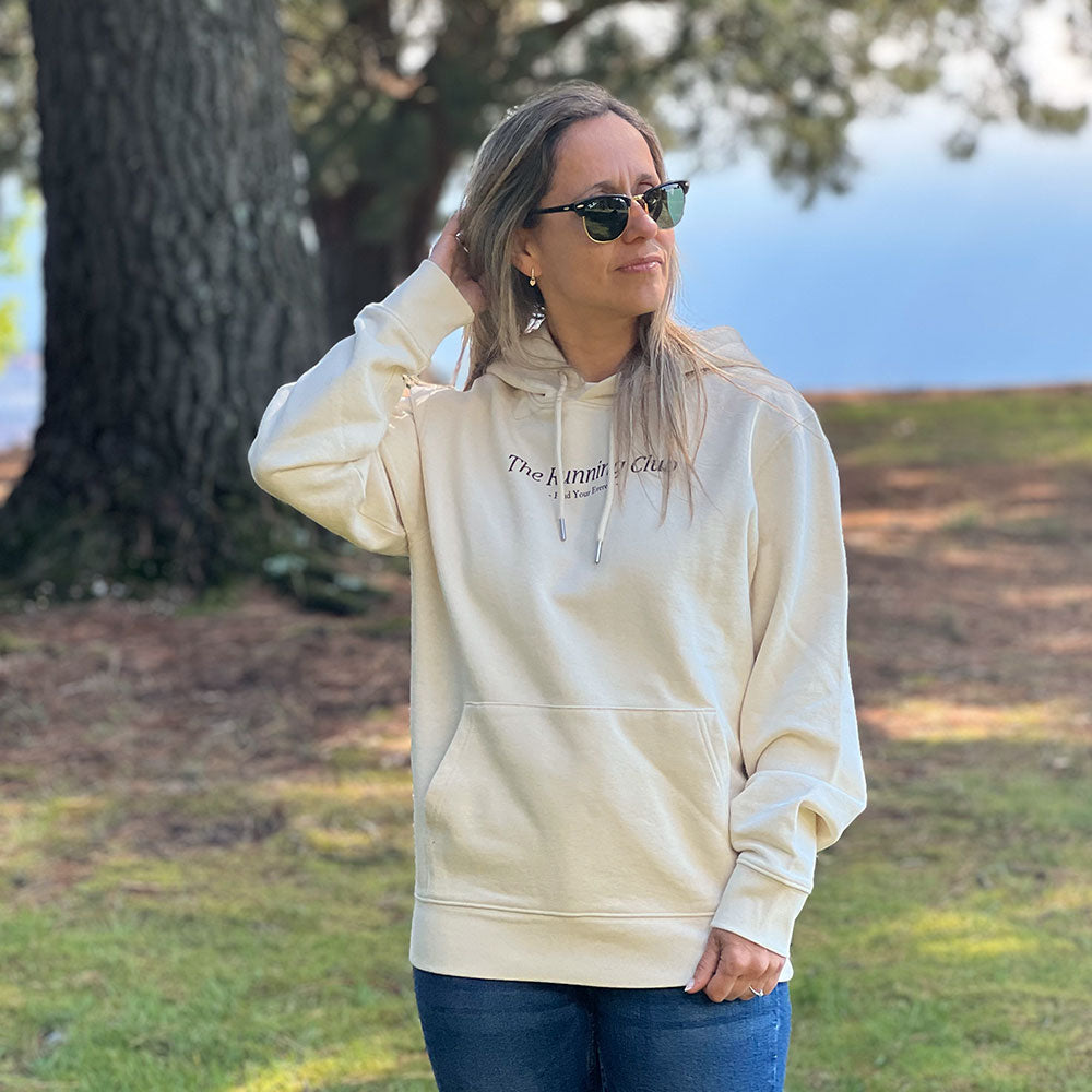 SUDADERA FIND YOUR EVEREST - GIVE ME FUCKING KUDOS - BEIGE