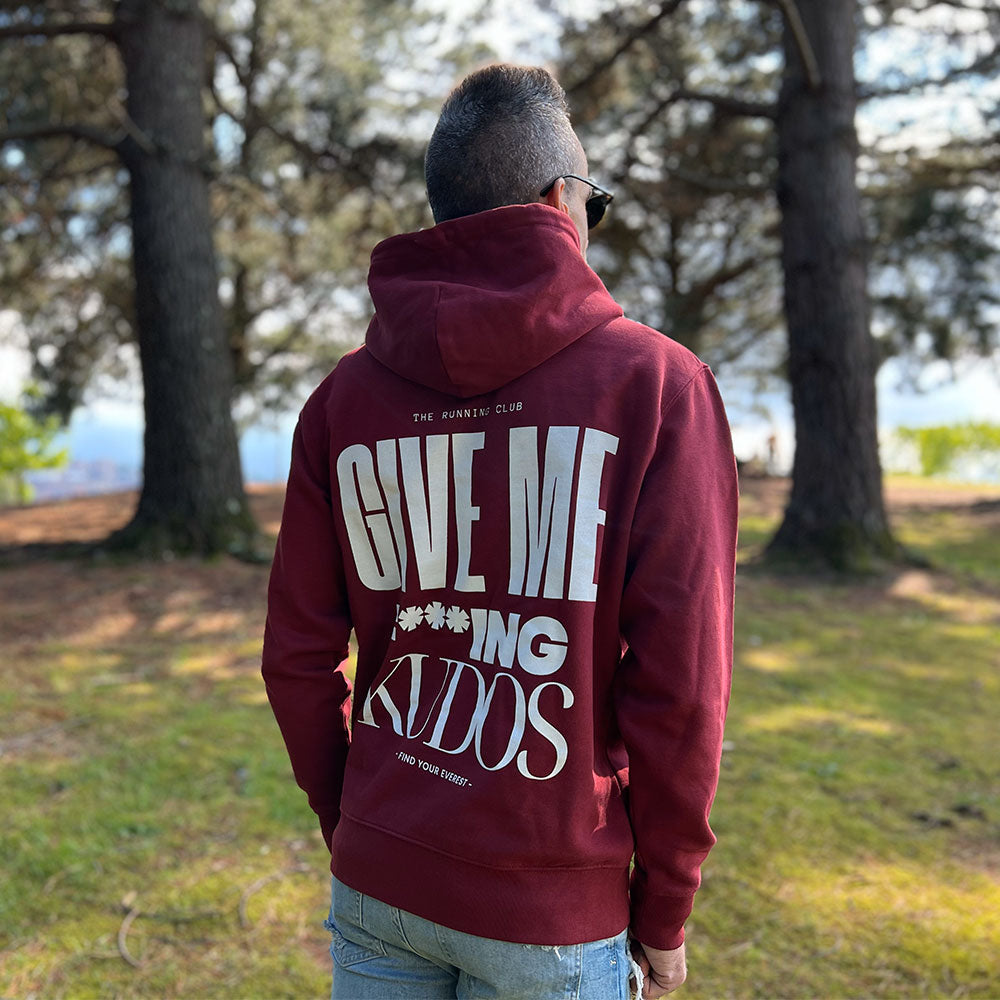 SUDADERA FIND YOUR EVEREST - GIVE ME FUCKING KUDOS - GRANATE