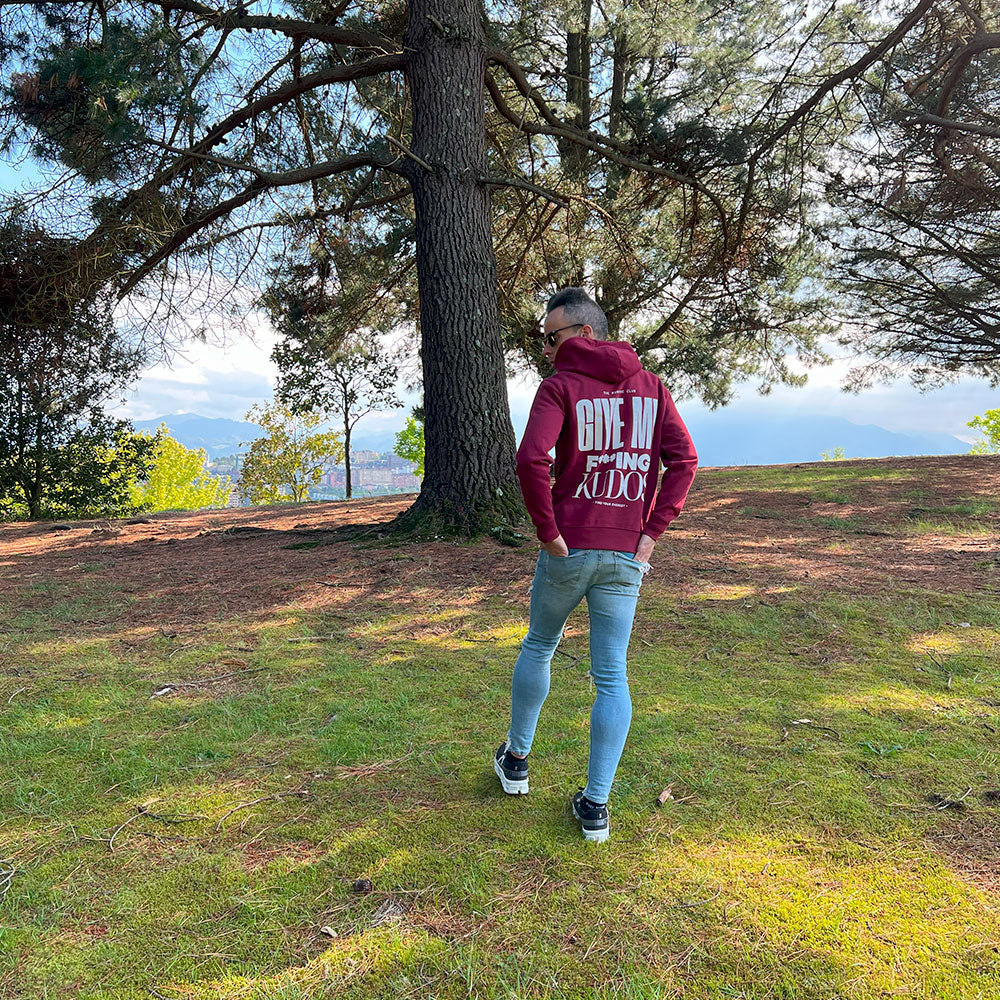 SUDADERA FIND YOUR EVEREST - GIVE ME FUCKING KUDOS - GRANATE