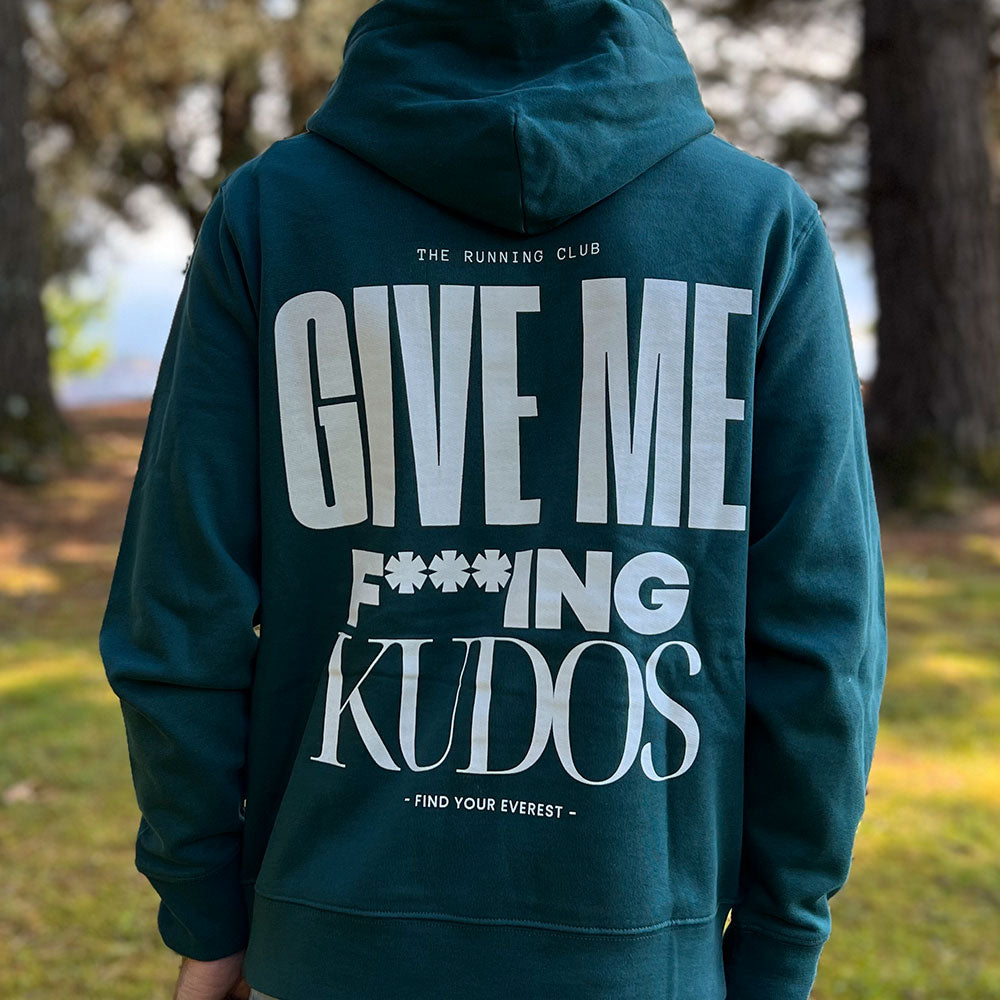 SUDADERA FIND YOUR EVEREST - GIVE ME FUCKING KUDOS - VERDE