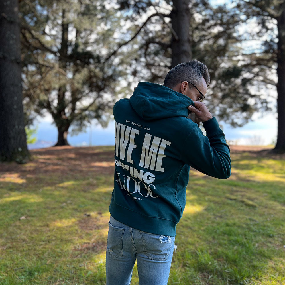 SUDADERA FIND YOUR EVEREST - GIVE ME FUCKING KUDOS - VERDE