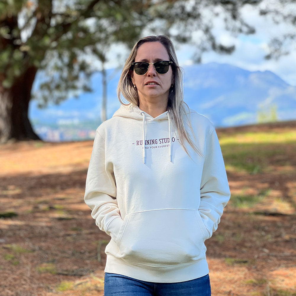 SUDADERA FIND YOUR EVEREST - MORE CARBS MORE FUN - MANGATA