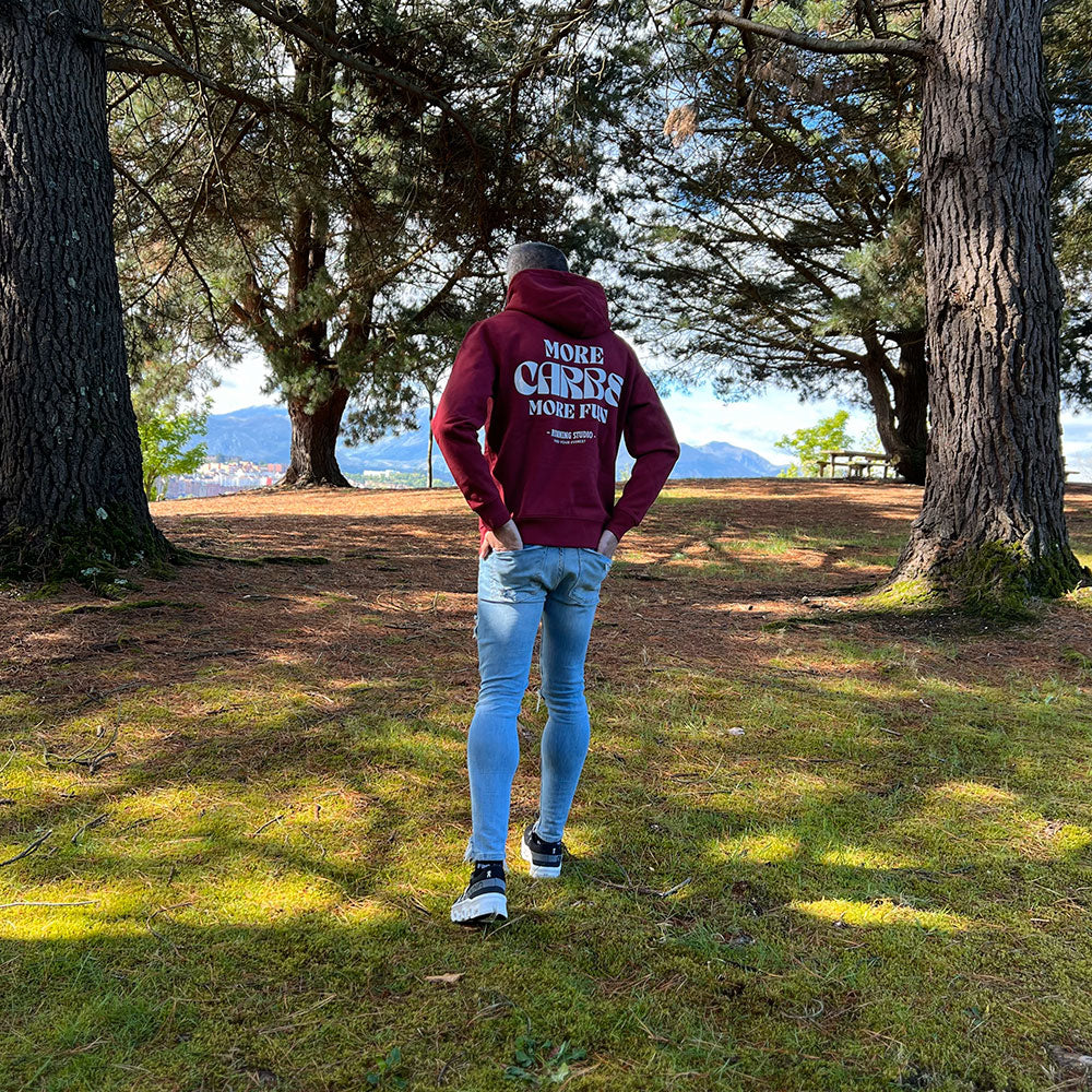 SUDADERA FIND YOUR EVEREST - MORE CARBS MORE FUN - KAZAM