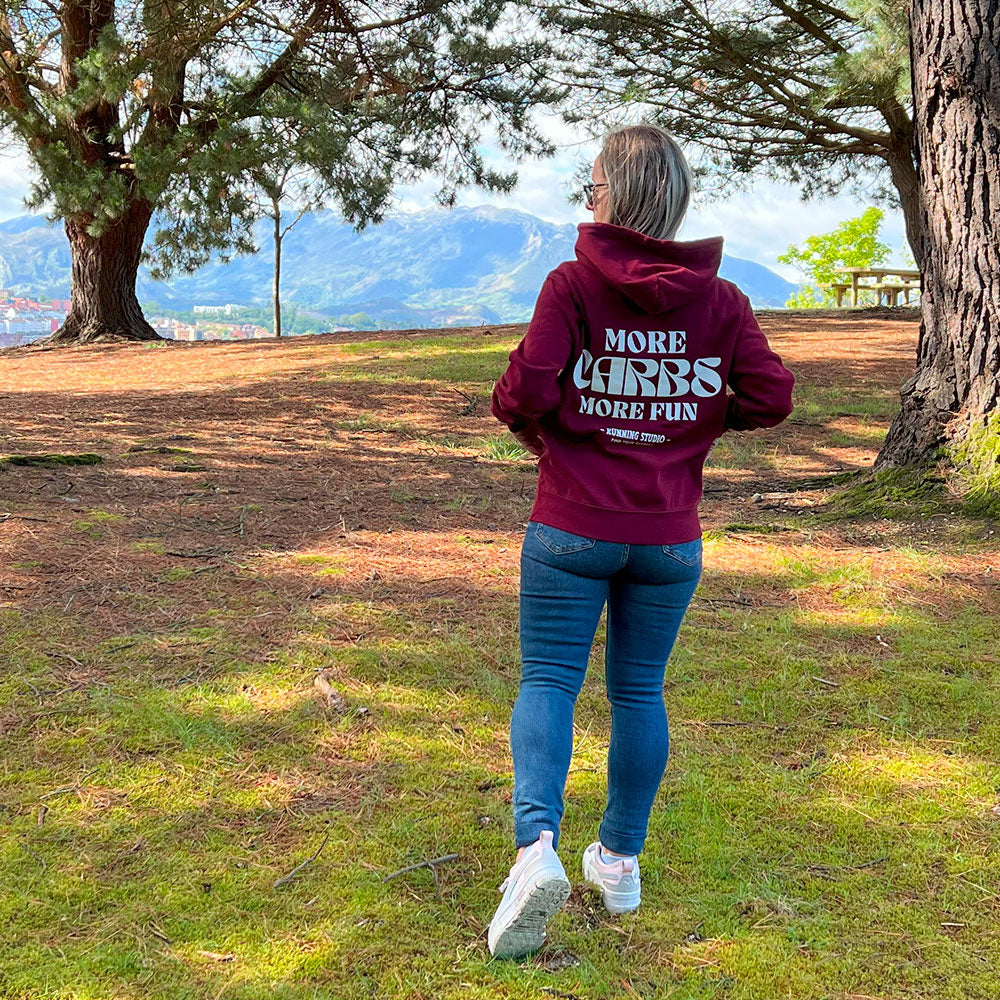 SUDADERA FIND YOUR EVEREST - MORE CARBS MORE FUN - KAZAM