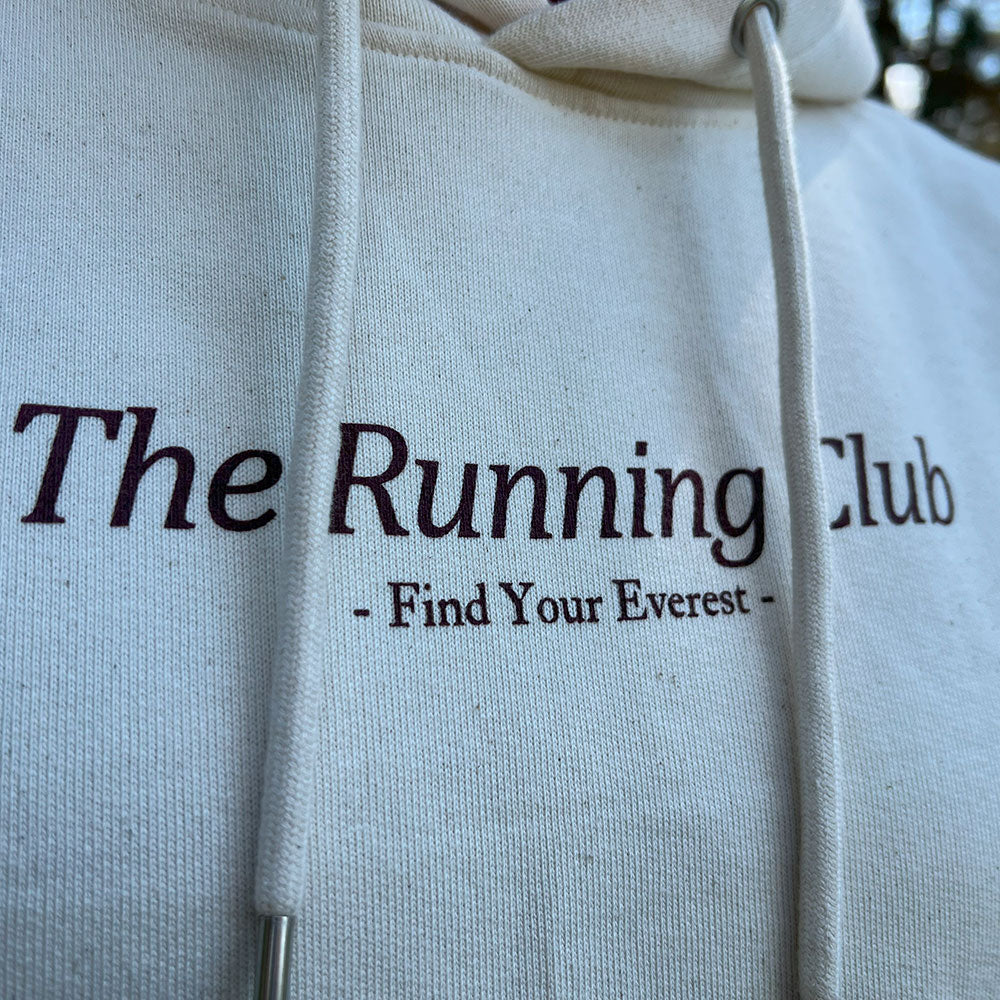 SUDADERA FIND YOUR EVEREST - THE RUNNING CLUB - BEIGE