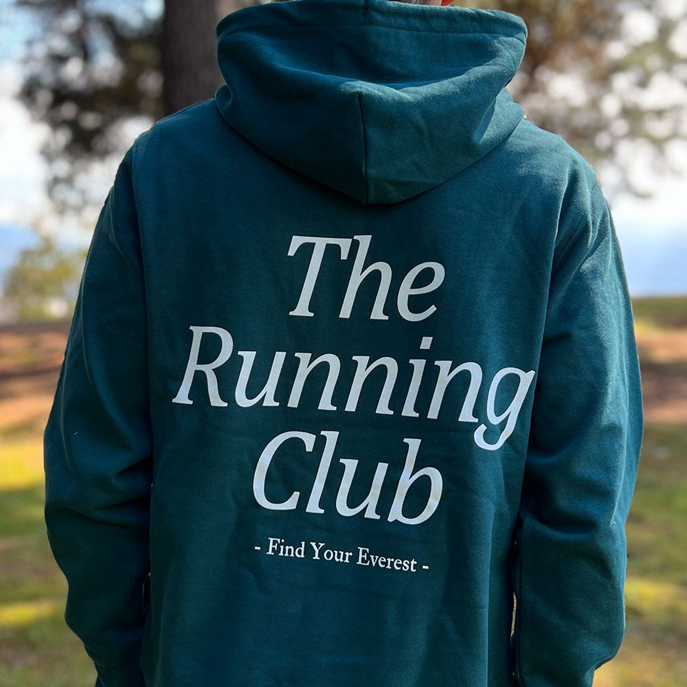 SUDADERA FIND YOUR EVEREST - THE RUNNING CLUB - VERDE