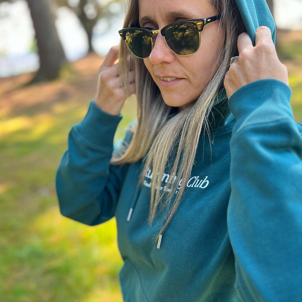 SUDADERA FIND YOUR EVEREST - THE RUNNING CLUB - VERDE