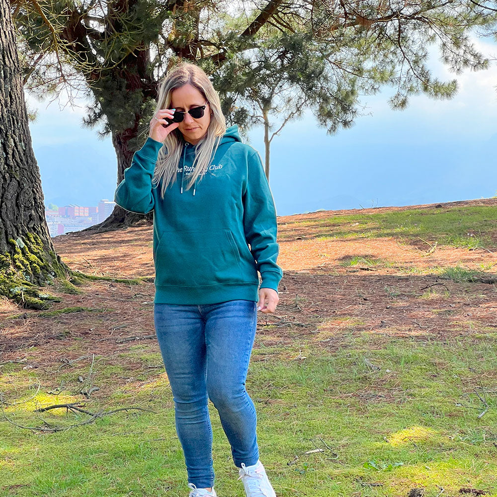 SUDADERA FIND YOUR EVEREST - THE RUNNING CLUB - VERDE