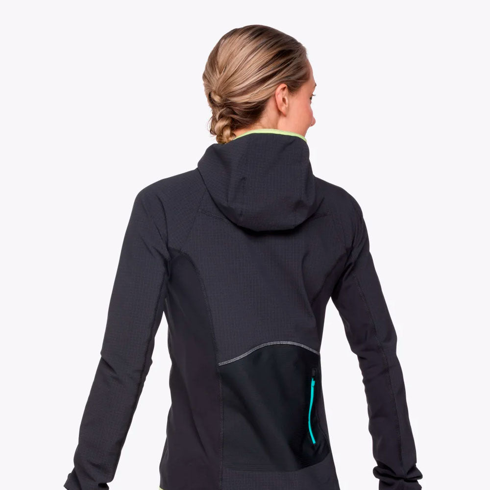 SUDADERA HOKA SKYGLOW HALF ZIP MUJER NEGRO