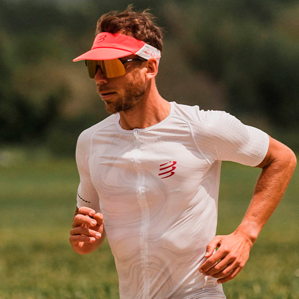VISERA COMPRESSPORT PRO RACING FLUO RED