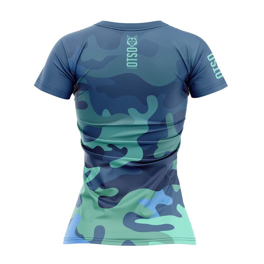 OTSO CAMISETA MANGA CORTA MUJER BLUE CAMO