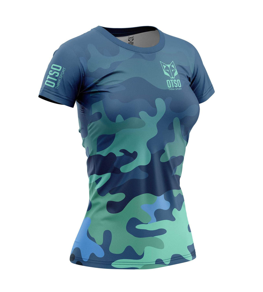 OTSO CAMISETA MANGA CORTA MUJER BLUE CAMO