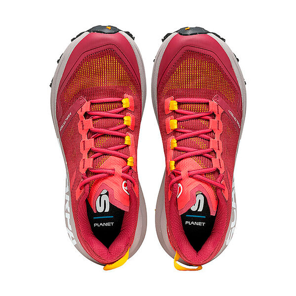 ZAPATILLAS SCARPA SPIN PLANET MUJER DEEP RED SAFFRON