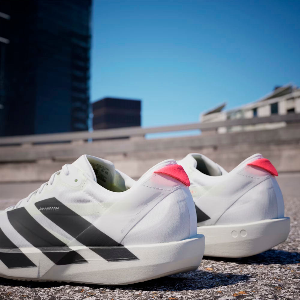 ZAPATILLAS ADIDAS ADIZERO ADIOS 9 MUJER CLOUD WHITE CORE BLACK LUCID RED