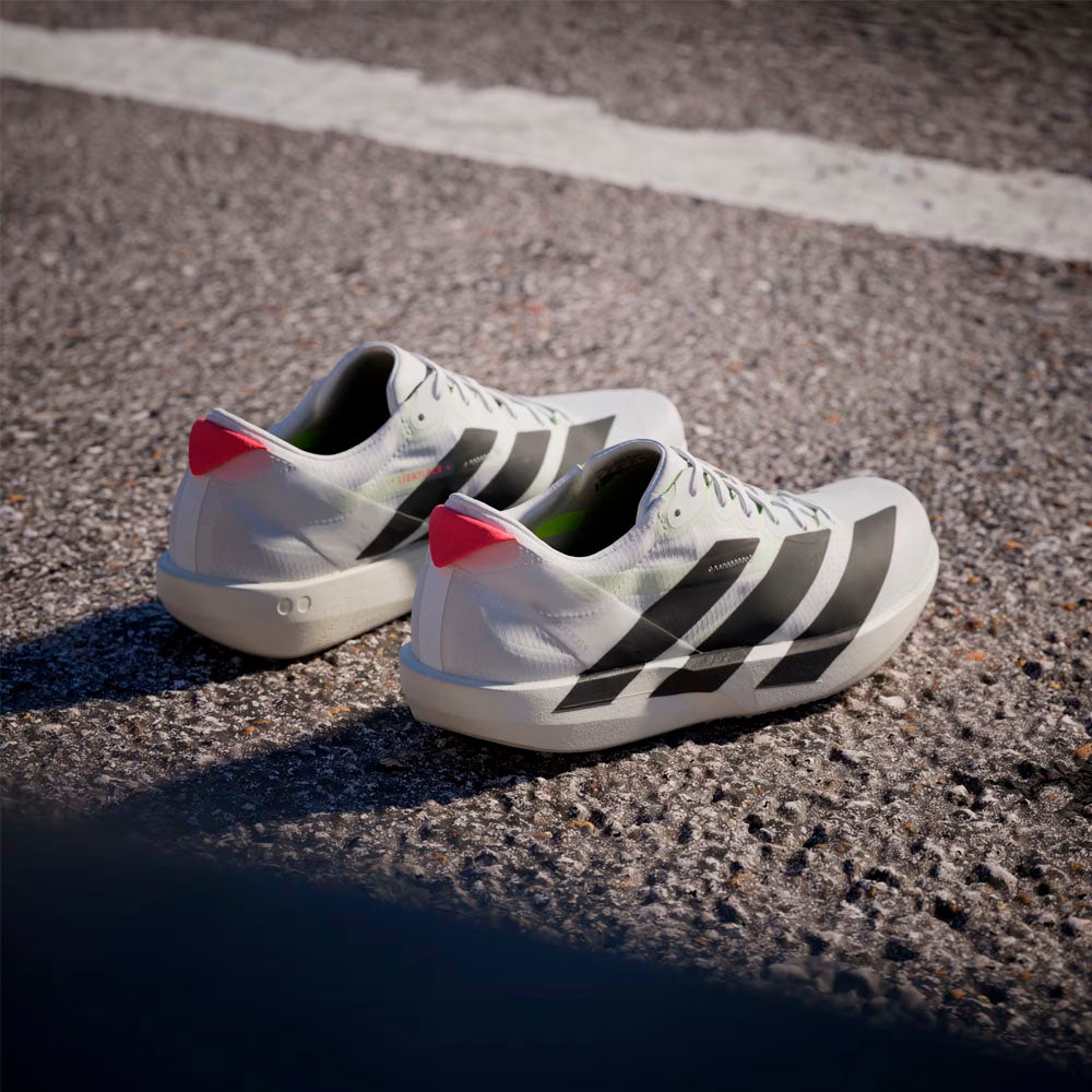 ZAPATILLAS ADIDAS ADIZERO ADIOS 9 MUJER CLOUD WHITE CORE BLACK LUCID RED