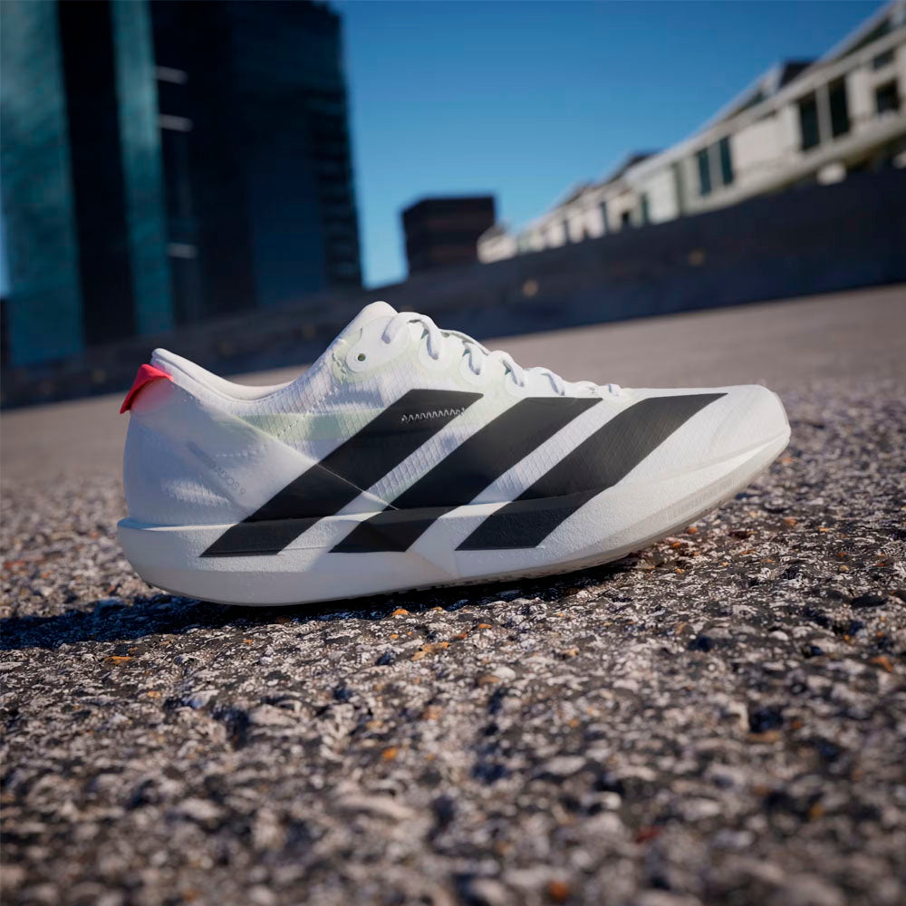 ZAPATILLAS ADIDAS ADIZERO ADIOS 9 MUJER CLOUD WHITE CORE BLACK LUCID RED