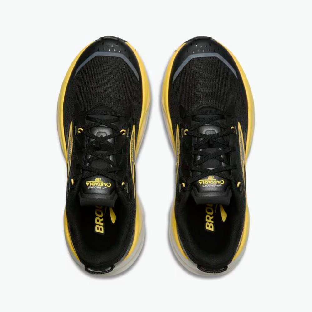 ZAPATILLAS BROOKS CASCADIA 19 - Black / Yellow / Chateau