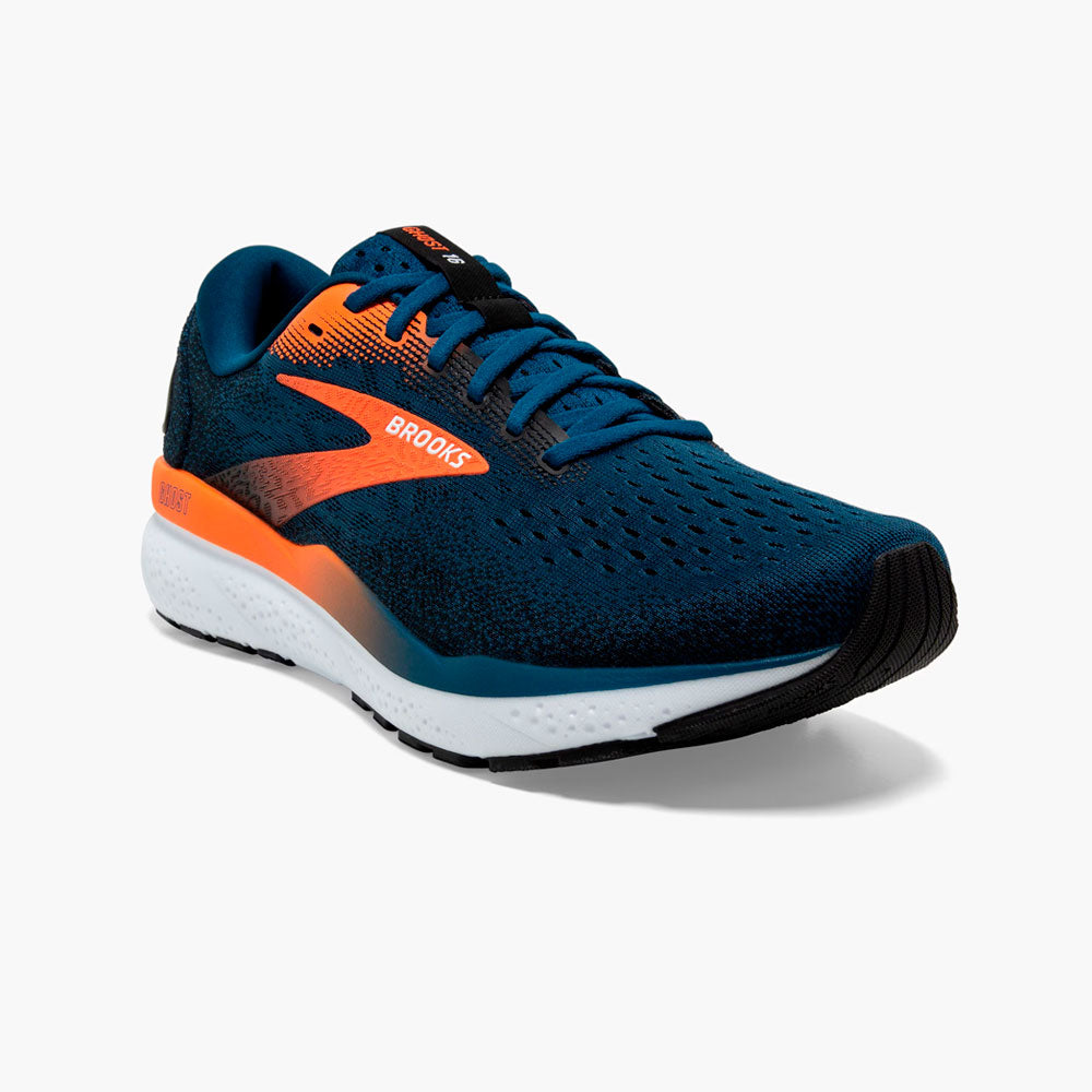 ZAPATILLAS BROOKS GHOST 16 BLUE OPAL BLACK NASTURTIUM