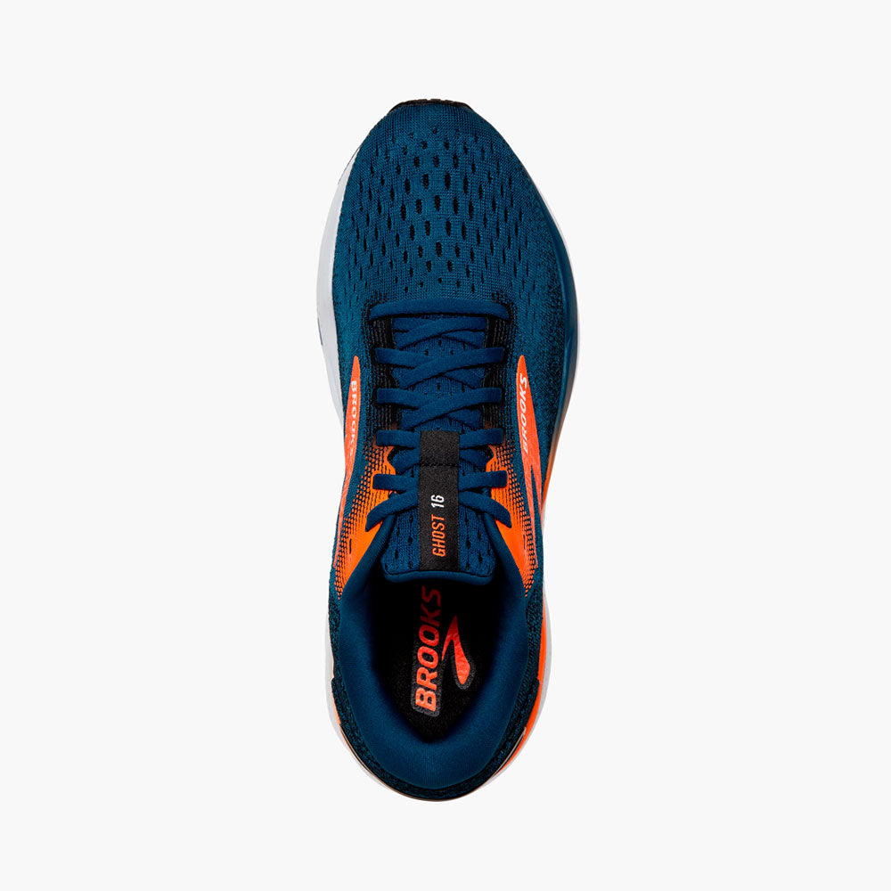 ZAPATILLAS BROOKS GHOST 16 BLUE OPAL BLACK NASTURTIUM