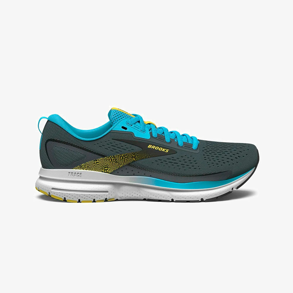 ZAPATILLAS BROOKS TRACE 3 FORGED IRON BLUE YELLOW