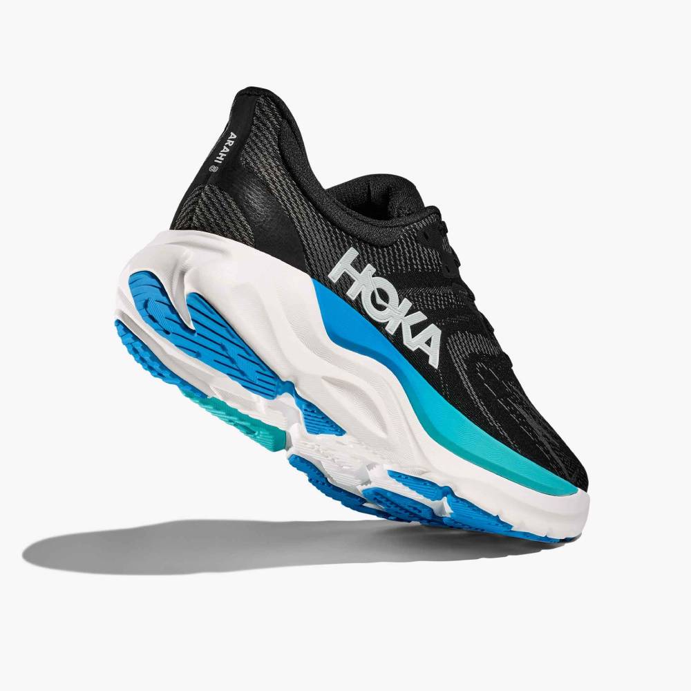ZAPATILLAS HOKA ARAHI 8 - Black / Skyward Blue