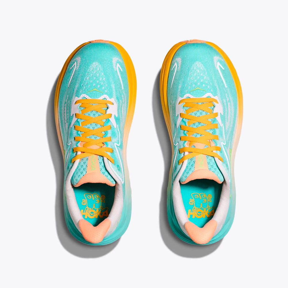 ZAPATILLAS HOKA CLIFTON 10 MUJER BLUE SPARK WHITE