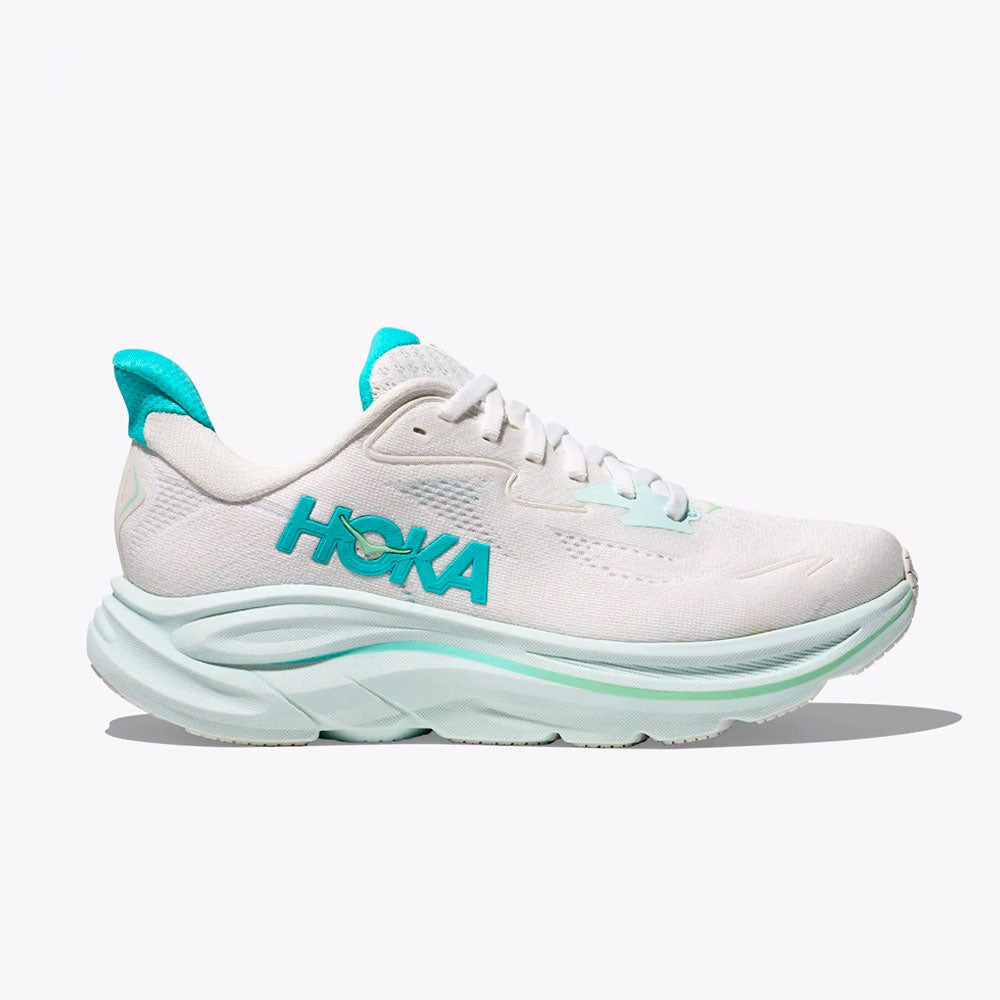 ZAPATILLAS HOKA CLIFTON 10 MUJER WHITE CIELO BLUE