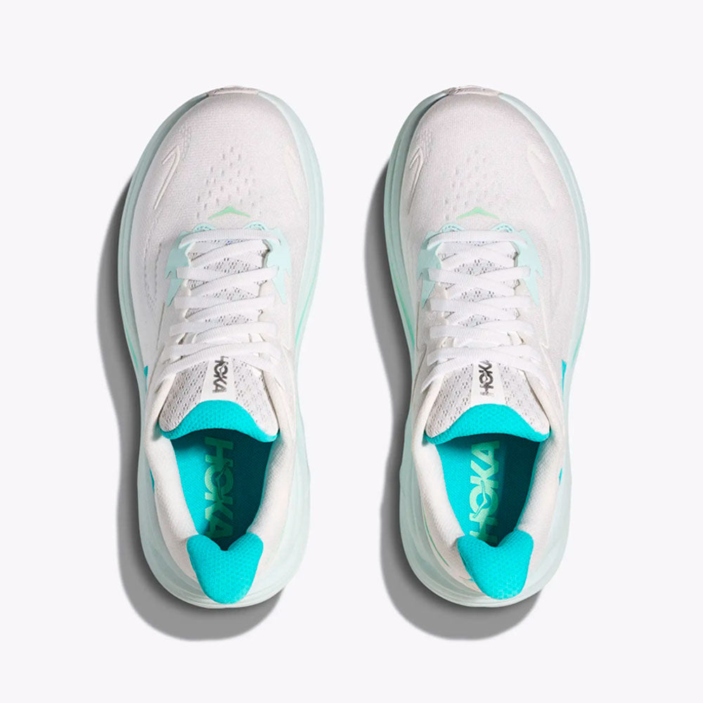ZAPATILLAS HOKA CLIFTON 10 MUJER WHITE CIELO BLUE