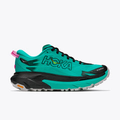 ZAPATILLAS HOKA MAFATE 5 MUJER - Black / Electric Aqua