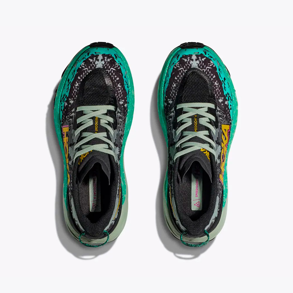 ZAPATILLAS HOKA SPEEDGOAT 6 MUJER BLACK ALOE VERA