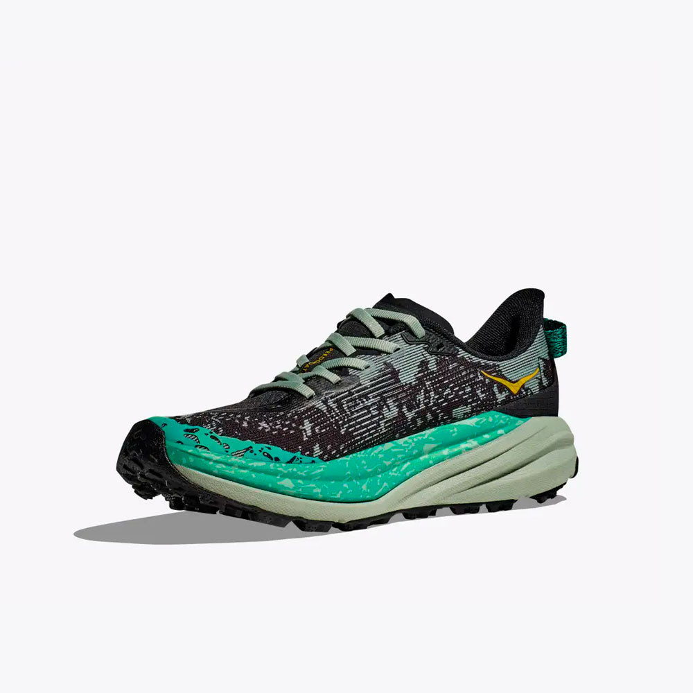 ZAPATILLAS HOKA SPEEDGOAT 6 MUJER BLACK ALOE VERA