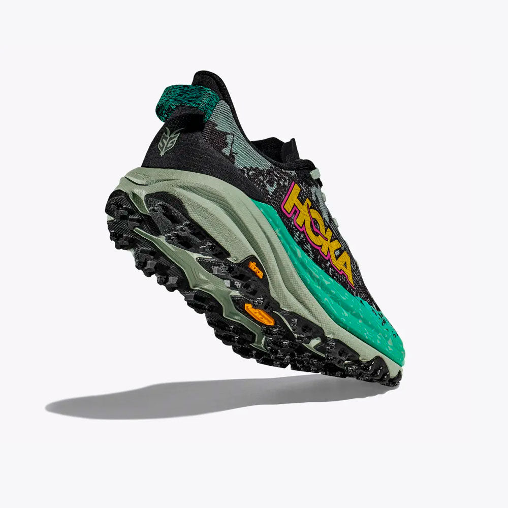 ZAPATILLAS HOKA SPEEDGOAT 6 MUJER BLACK ALOE VERA