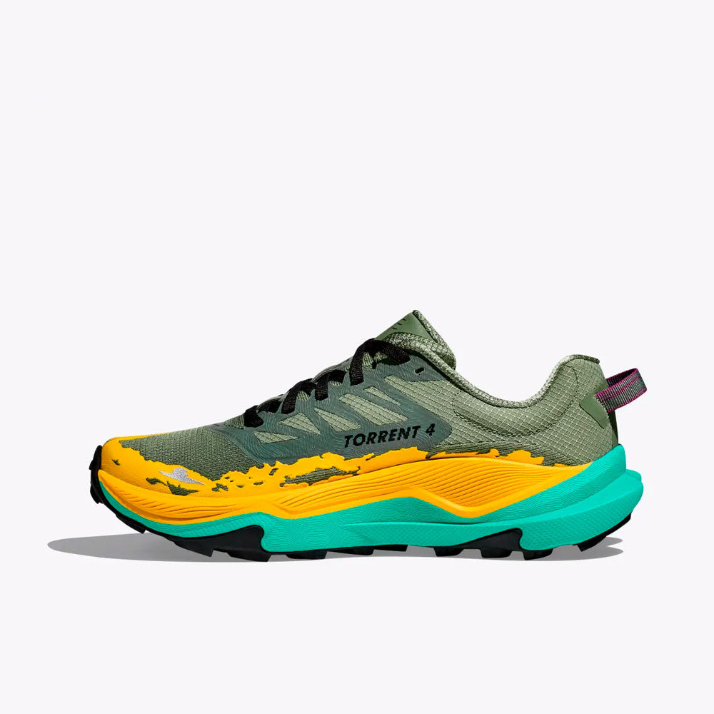 ZAPATILLAS HOKA TORRENT 4 MUJER SUCCULENT ELECTIRC AQUA