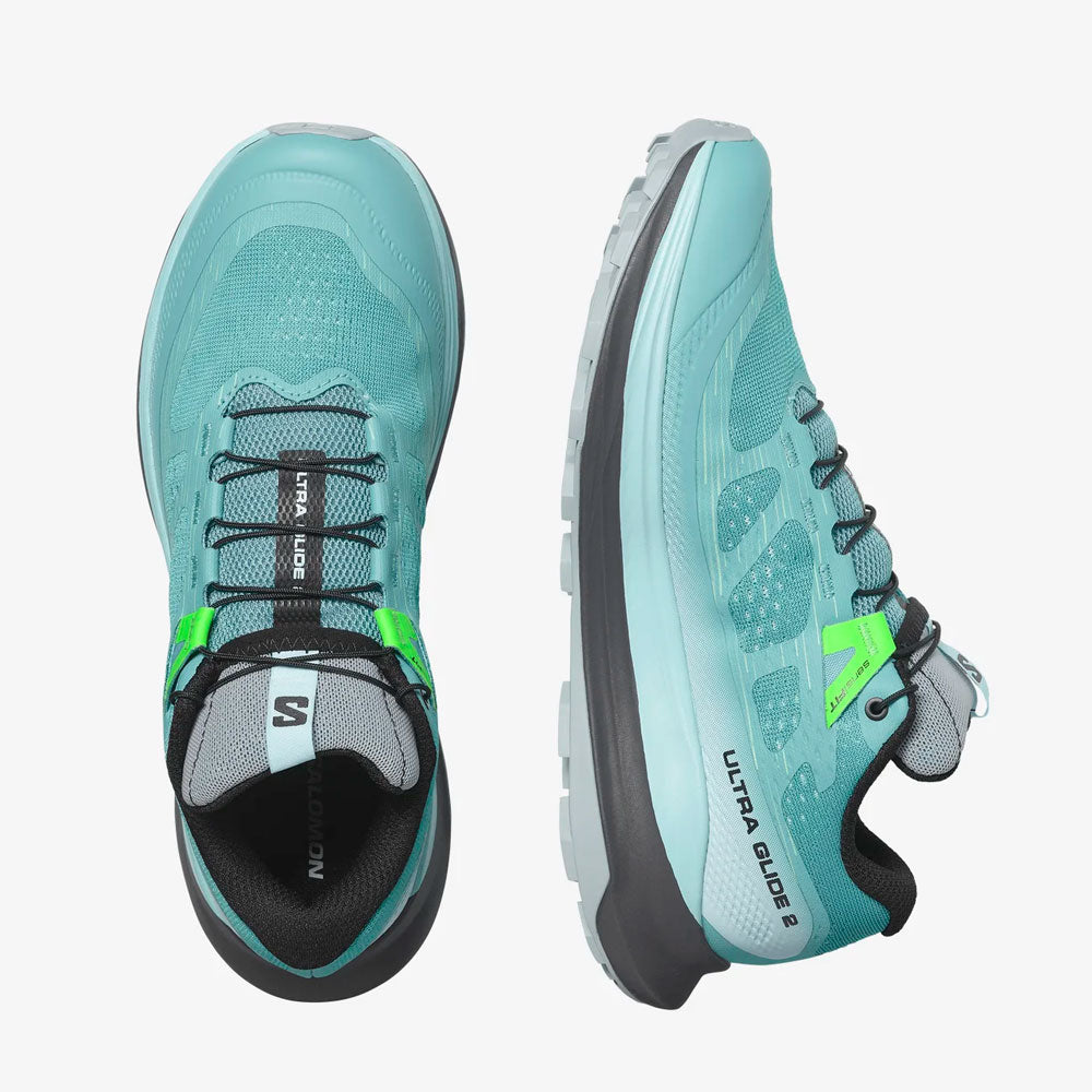 ZAPATILLAS SALOMON ULTRA GLIDE 2 MUJER DUSTY TURQUOISE CRYSTAL BLUE GREEN ASH