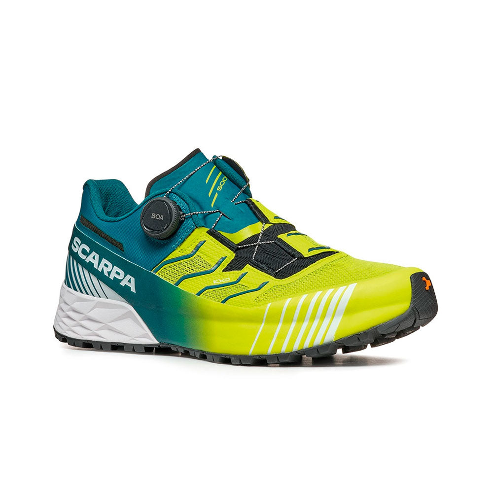ZAPATILLAS SCARPA RIBELLE RUN KALIBRA HT LIME GREEN DEEP LAGOON
