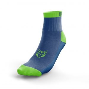 OTSO CALCETINES MULTIDEPORTE LOW CUT ELECTRIC BLUE AND FLUO GREEN