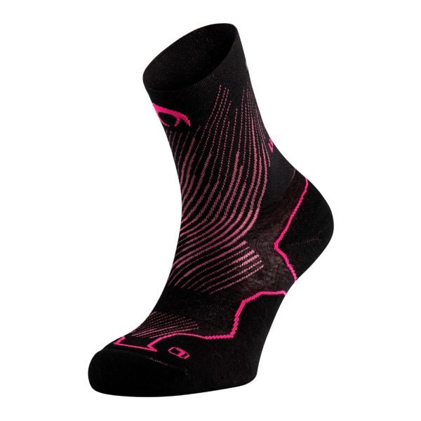 CALCETINES LURBEL DISTANCE LYN NEGRO FUCSIA