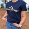 CAMISETA CASUAL FIND YOUR EVEREST LOGO NAVY MUJER