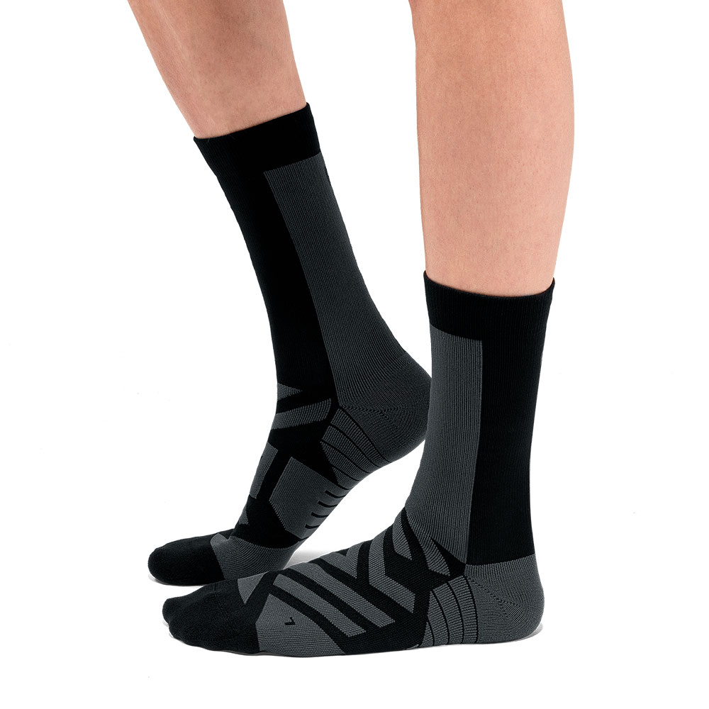 CALCETINES ON PERFORMANCE HIGH SOCK BLACK SHADOW